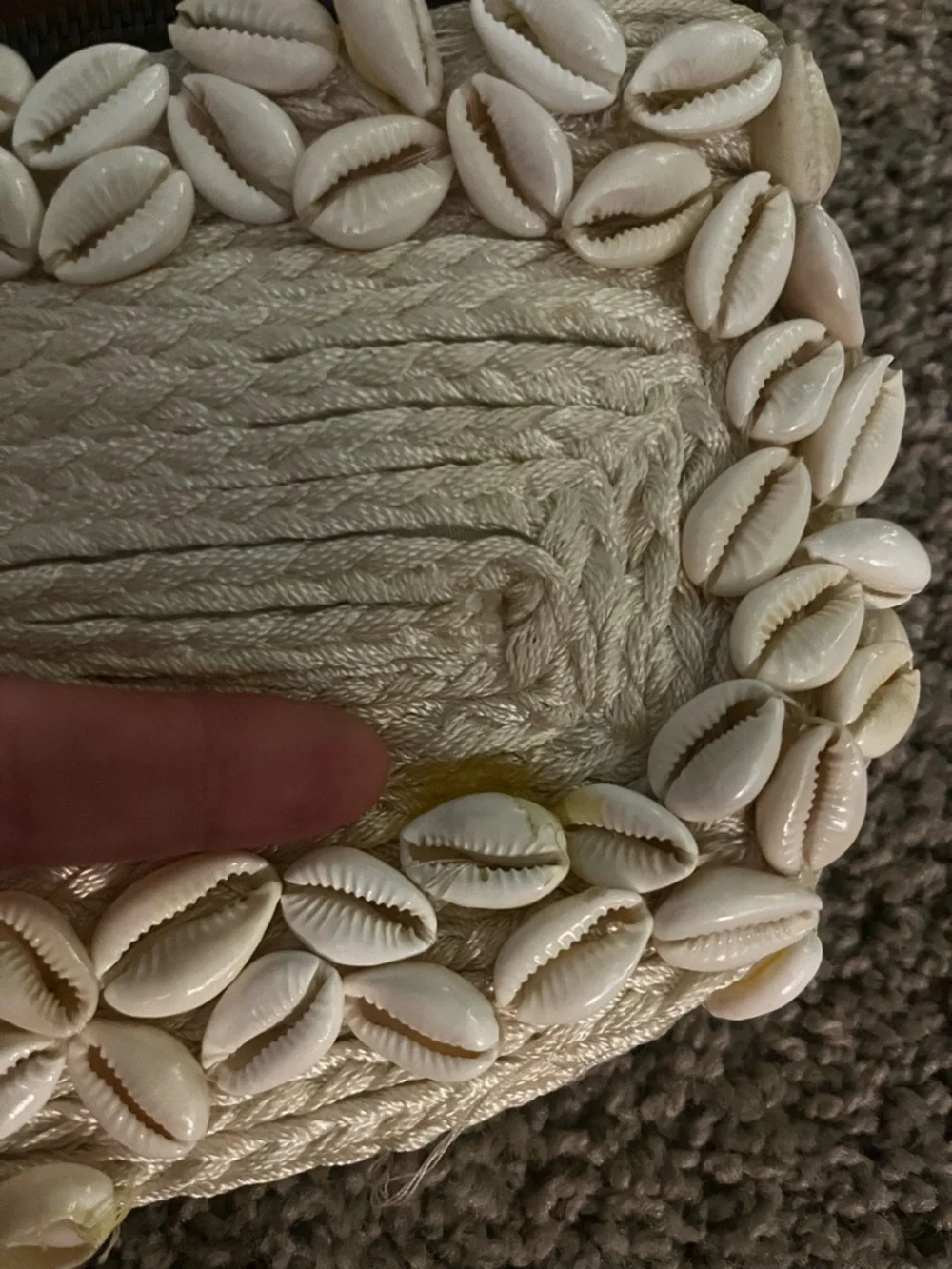 Anthropologie Seashell Fannypack/crossbody